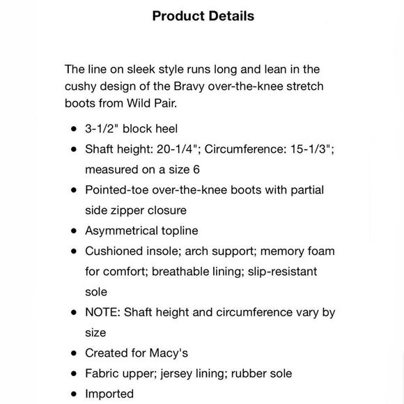 NWT Wild Pair 6 & 10 Bravy Over-The-Knee Stretch Suede Block Heel Boots New Box - Picture 2 of 13